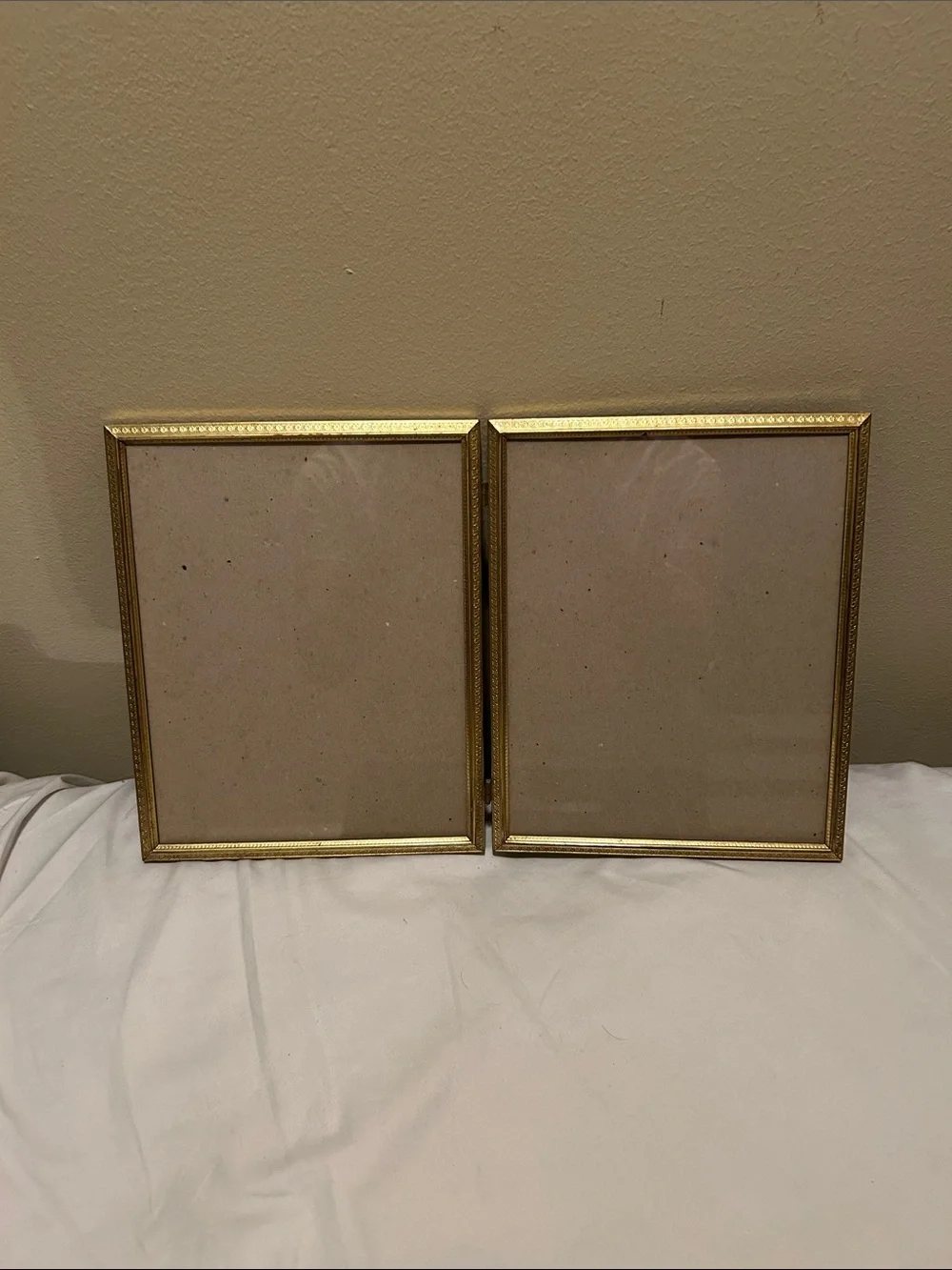 Vintage Gold Picture Frame Pair